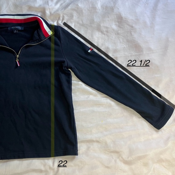 💜2FOR$17 Tommy Hilfiger Quarter-Zip Long Sleeve Shirt - Picture 9 of 11
